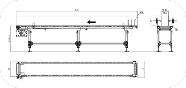 散料皮帶輸送機示意圖 散料皮帶輸送機示意圖