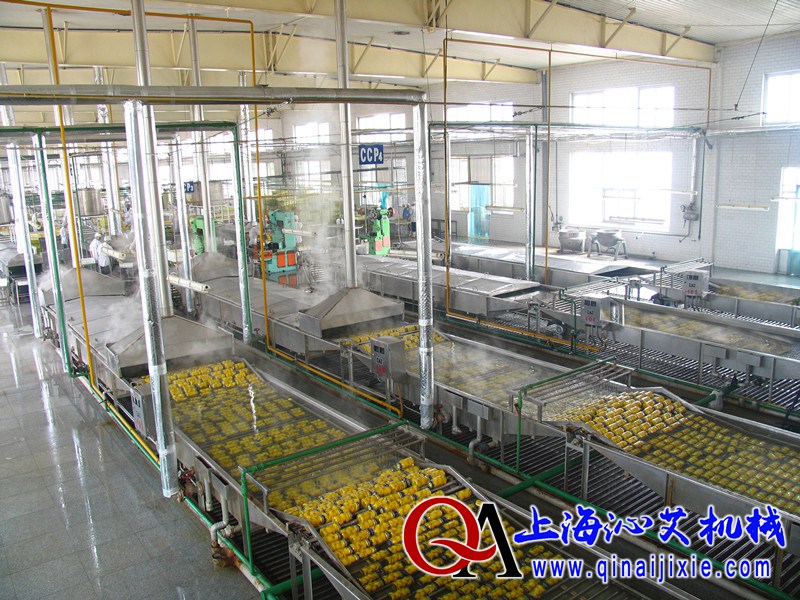 黃桃罐頭生產流水線,殺菌冷卻設備 黃桃罐頭生產流水線,殺菌冷卻設備